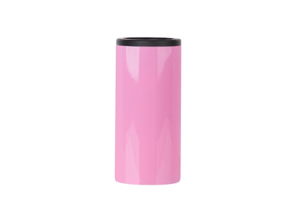 Sublimation 12oz/350ml Stainless Steel Skinny Can Cooler(Pink)