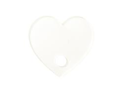 Sublimation Blanks Acrylic Name Tag (7*7.5*0.4cm,Heart Shape)