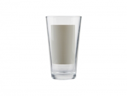 Copo Cristal 17oz com Parche branco (6x9cm)