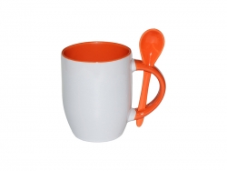 Color Sublimation Spoon Mug (Orange)