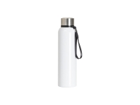 Sublimation Blanks 27oz/800ml Stainless Steel Bottle w/ Black Portable String (White)