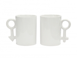 Sublimation 10oz Couple Mugs