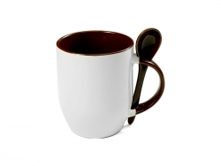 Color Sublimation Spoon Mug (Brown)
