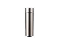 16oz/450ml Sublimation Smart Stainless Steel Flask w/ Temperature Display (Silver)