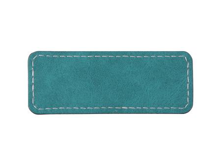 Sublimation PU Leather Badge Name Tag (Green, Small Rectangle)