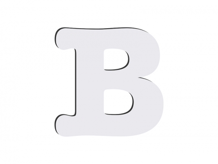 Sublimation HB Letters -B (10*10cm)