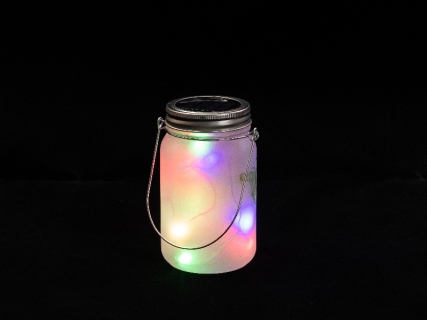 15oz/450ml Sublimation Blanks Mason Jar w/ Lantern Lid and Metal Handle (Frosted)