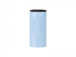 Sublimation 12oz/350ml Stainless Steel Skinny Can Cooler(Blue)