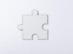 Posavasos Puzzle PU (Blanco, 12*12cm)