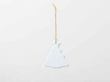 Sublimation Blanks Plastic Christmas Tree Ornament(7.1*8.3cm)