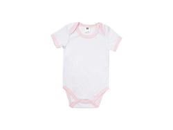 Baby Onesie Short Sleeve L(Pink Edge,6-12M)
