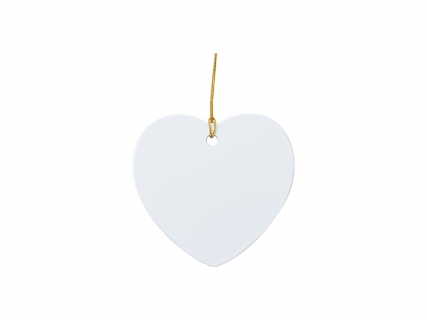 Sublimation Blanks Plastic Heart Ornament(7.5*7.2cm)