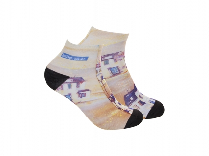 22cm Women Sublimation Socks