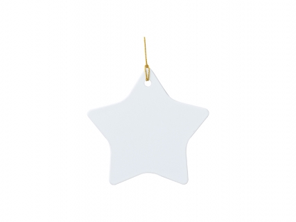 Sublimation Blanks Plastic Star Ornament(7.9*7.9cm)