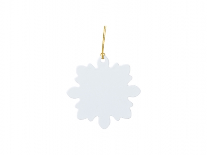 Sublimation Blanks Plastic Maple Leaf Ornament(7.4*7.4cm)