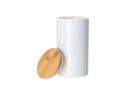 Sublimation Blanks 30oz Ceramic Storage Jar w/ Bamboo Lid