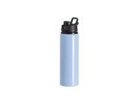 Sublimation Blanks 25oz/750ml Aluminum Water Bottle (Light Blue)