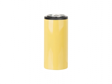 Sublimation 12oz/350ml Stainless Steel Skinny Can Cooler(Yellow)